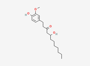 Two-dimensional chemical structure of 8-Gingerol, CAS 23513-08-8