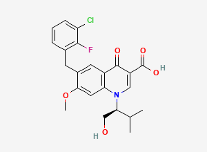 Two-dimensional chemical structure of Elvitegravir, CAS 697761-98-1