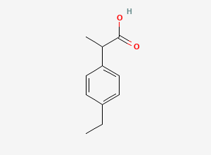 Two-dimensional chemical structure of Ibuprofen EP Impurity N, CAS 3585-52-2