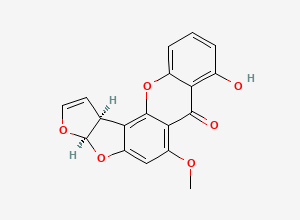 Two-dimensional chemical structure of Sterigmatocystin