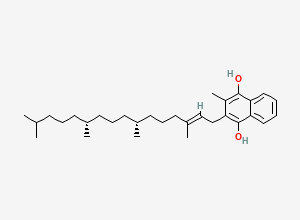 Two-dimensional chemical structure of Dihydrovitamin K1, CAS 572-96-3