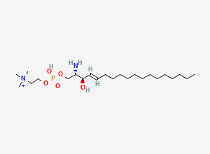 Two-dimensional chemical structure of Sphingosyl-phosphocholine