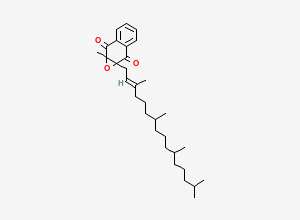 Two-dimensional chemical structure of (2,3-Epoxyphytyl)menaquinone