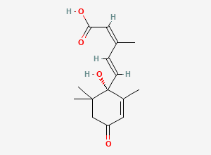 Two-dimensional chemical structure of Abscisic Acid, CAS 21293-29-8