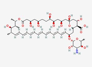 Two-dimensional chemical structure of Amphotericin B, CAS 1397-89-3