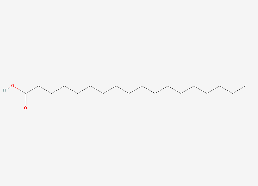 Two-dimensional chemical structure of Stearic Acid, CAS 57-11-4