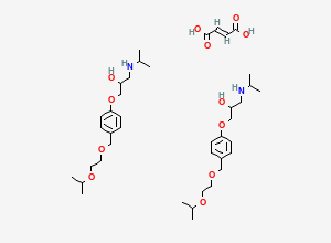 Two-dimensional chemical structure of Bisoprolol Fumarate