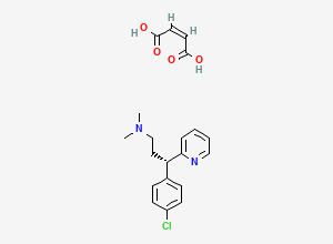 Two-dimensional chemical structure of Dexchlorpheniramine Maleate, CAS 2438-32-6
