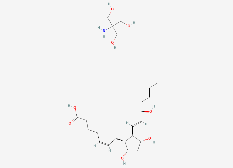 Two-dimensional chemical structure of Carboprost Tromethamine, CAS 58551-69-2