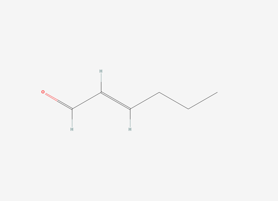 Two-dimensional chemical structure of trans-2-Hexenal