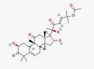 Two-dimensional chemical structure of (+)-Cucurbitacin B