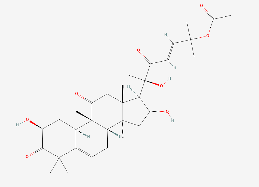 Two-dimensional chemical structure of (+)-Cucurbitacin B