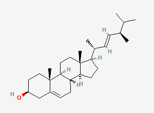 Two-dimensional chemical structure of Brassicasterol, CAS 474-67-9