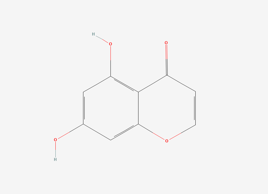 Two-dimensional chemical structure of 5,7-Dihydroxychromone