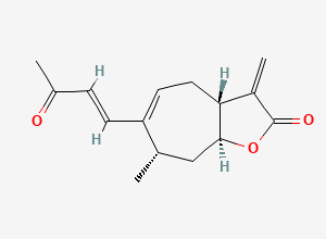 Two-dimensional chemical structure of (-)-Xanthatin