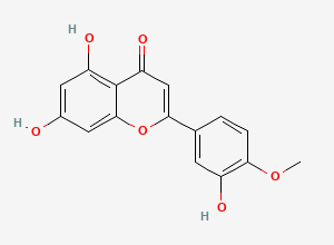 Two-dimensional chemical structure of Diosmin EP Impurity F, CAS 520-34-3