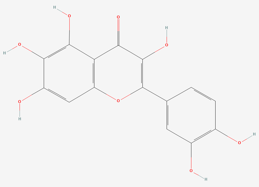 Two-dimensional chemical structure of Quercetagetin