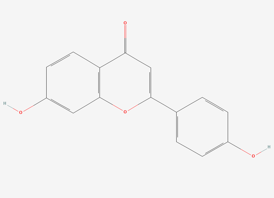 Two-dimensional chemical structure of 7,4'-Dihydroxyflavone