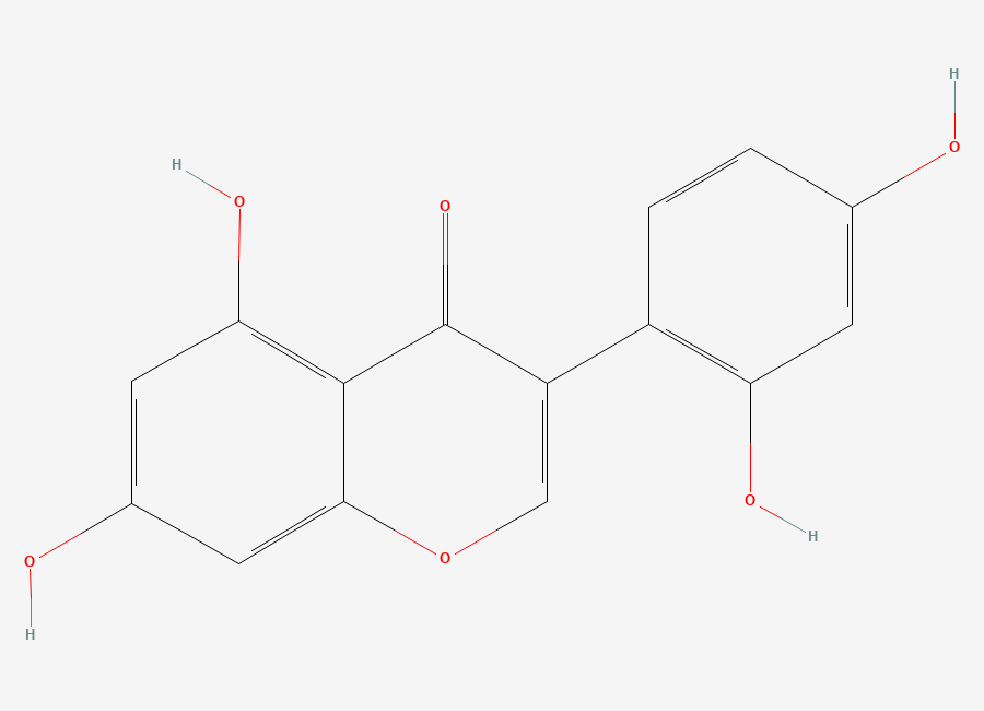 Two-dimensional chemical structure of 2'-Hydroxygenistein