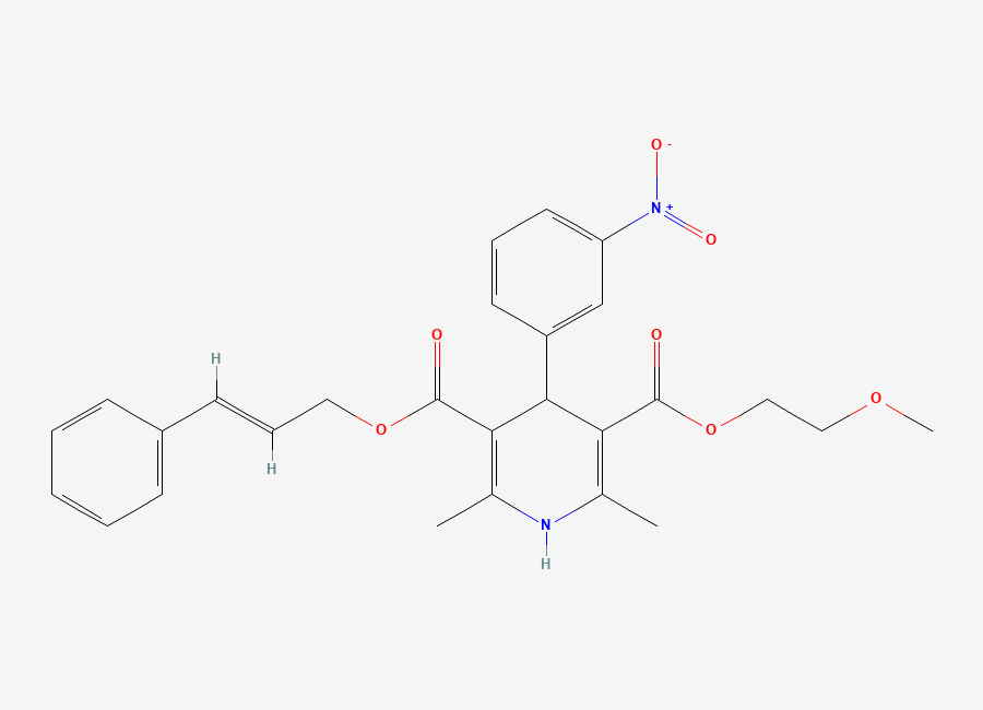 Two-dimensional chemical structure of Cilnidipine