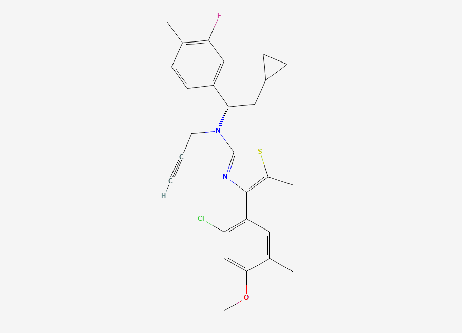 Two-dimensional chemical structure of Crinecerfont, CAS 752253-39-7