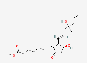 Two-dimensional chemical structure of Misoprostol