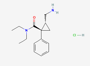 Two-dimensional chemical structure of rac,trans-Milnacipran Hydrochloride, CAS 105310-47-2