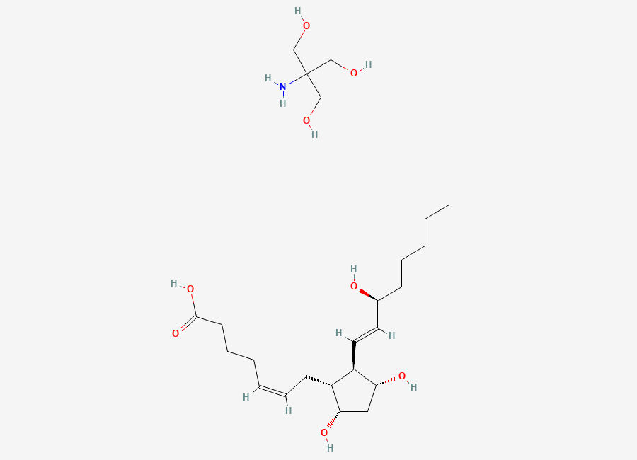 Two-dimensional chemical structure of Dinoprost Tromethamine, CAS 38562-01-5