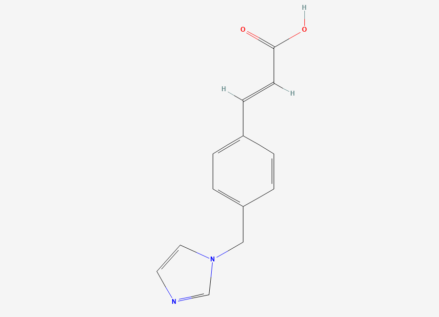 Two-dimensional chemical structure of Ozagrel, CAS 82571-53-7