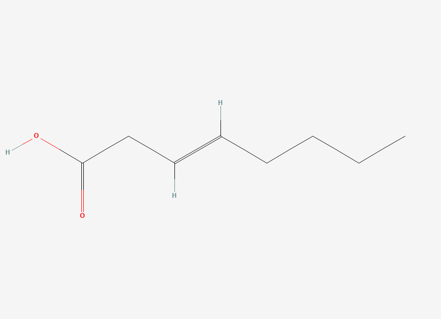 Two-dimensional chemical structure of (E)-Oct-3-enoic acid