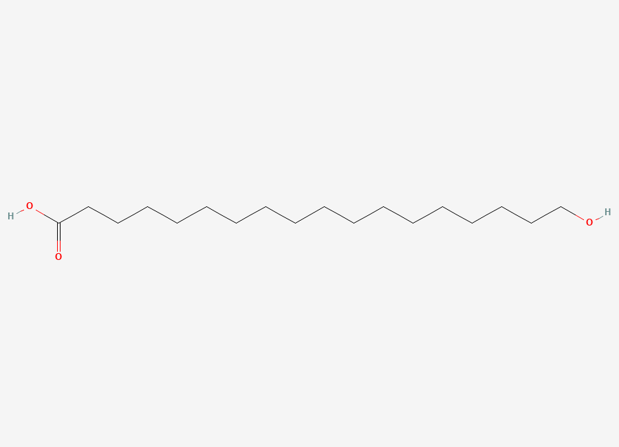 Two-dimensional chemical structure of 18-Hydroxyoctadecanoic acid