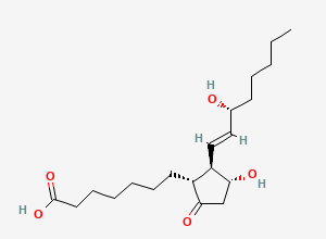 Two-dimensional chemical structure of Alprostadil EP Impurity D / 15-epiprostaglandin E1, CAS 20897-91-0