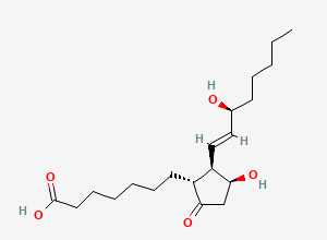 Two-dimensional chemical structure of Alprostadil EP Impurity E / 11-epiprostaglandin E1, CAS 24570-01-2
