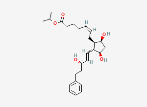 Two-dimensional chemical structure of Bimatoprost Acid Isopropyl Ester, CAS 130209-76-6