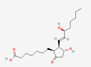 Two-dimensional chemical structure of Alprostadil EP Impurity F / 8-epiprostaglandin E1, CAS 21003-46-3