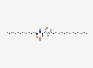 Two-dimensional chemical structure of N-Lauroyl-D-erythro-sphingosine
