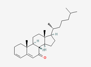 Two-dimensional chemical structure of Cholesta-3,5-dien-7-one