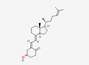 Two-dimensional chemical structure of (5Z,7E)-(3S)-9,10-seco-5,7,10(19),24-cholestatetraen-3-ol