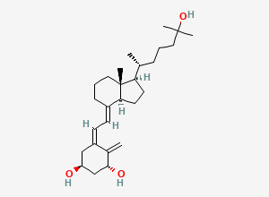 Two-dimensional chemical structure of (5Z,7E)-(1R,3S)-9,10-seco-5,7,10(19)-cholestatriene-1,3,25-triol