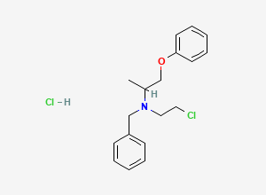 Two-dimensional chemical structure of Phenoxybenzamine hydrochloride CRS (Y0002282), CAS 63-92-3