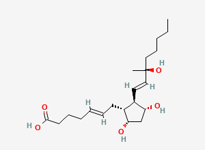 Two-dimensional chemical structure of Trans Carboprost Impurity, CAS 76498-29-8