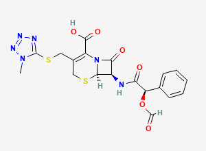 Two-dimensional chemical structure of O-Formylcefamandole