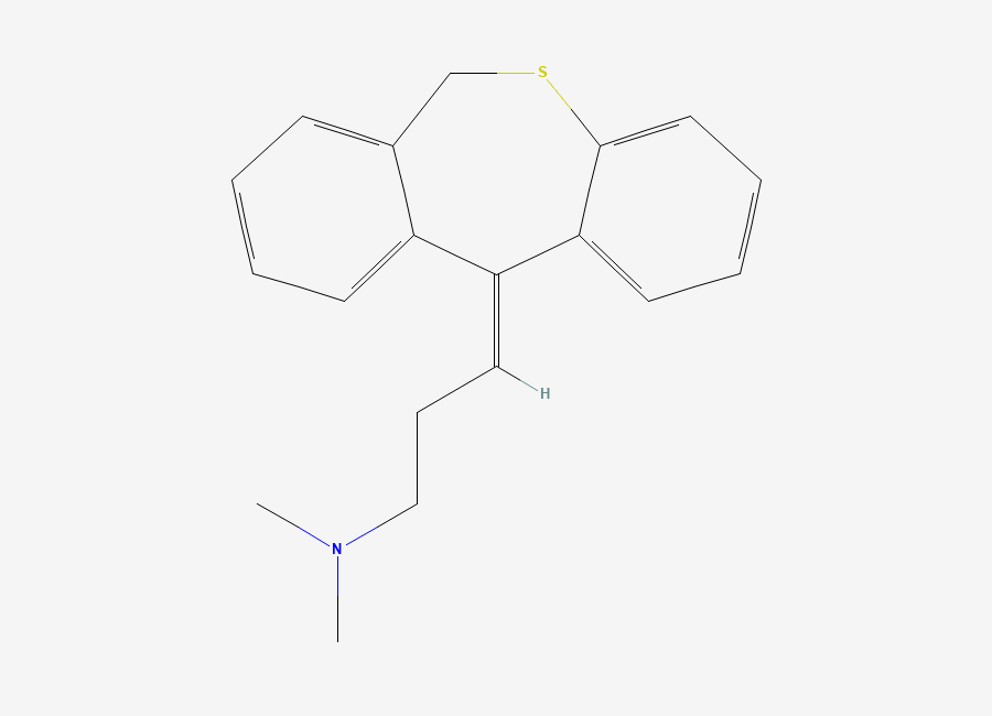 Two-dimensional chemical structure of Dosulepin, CAS 25627-37-6