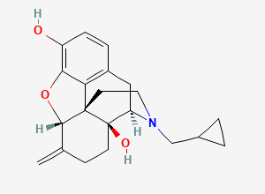 Two-dimensional chemical structure of Nalmefene, CAS 55096-26-9
