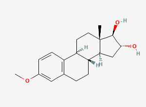 Two-dimensional chemical structure of Estriol EP Impurity C / Estriol Methyl Ether, CAS 1474-53-9