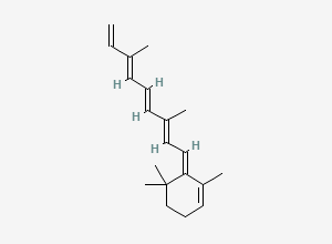 Two-dimensional chemical structure of Retinol EP Impurity B / Vitamine A EP Impurity B / Anhydro Vitamin A, CAS 1224-78-8