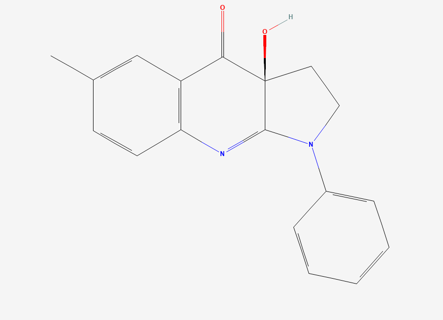 Two-dimensional chemical structure of (S)-blebbistatin