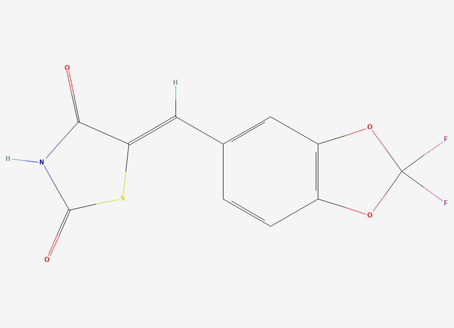 Two-dimensional chemical structure of AS 604850