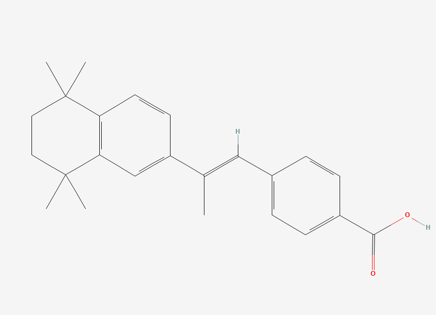 Two-dimensional chemical structure of Arotinoid acid