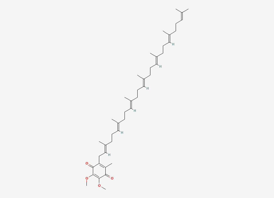 Two-dimensional chemical structure of Coenzyme Q7
